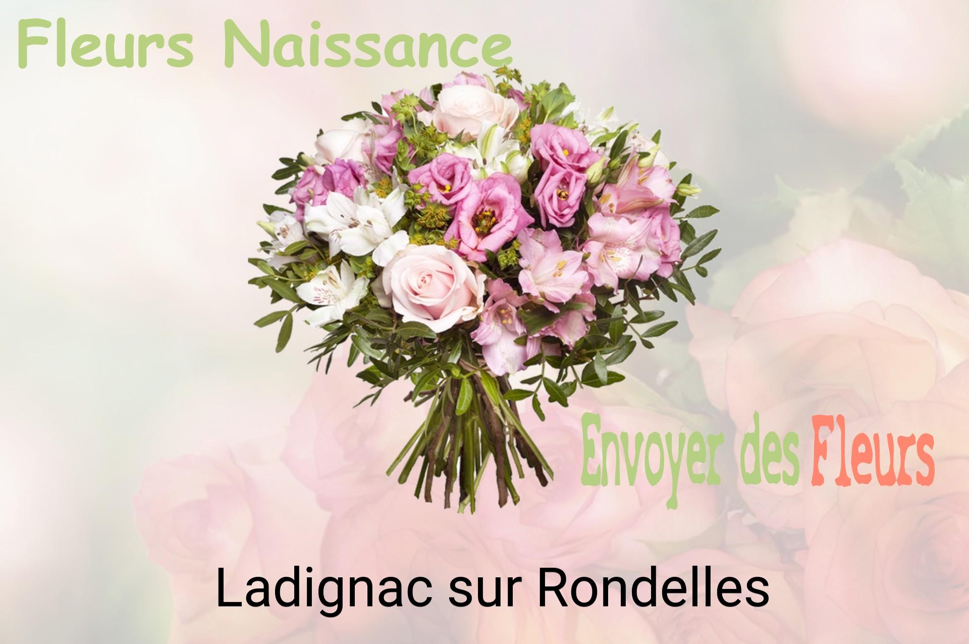Bouquet de fleurs de naissance livré à Ladignac-sur-Rondelles