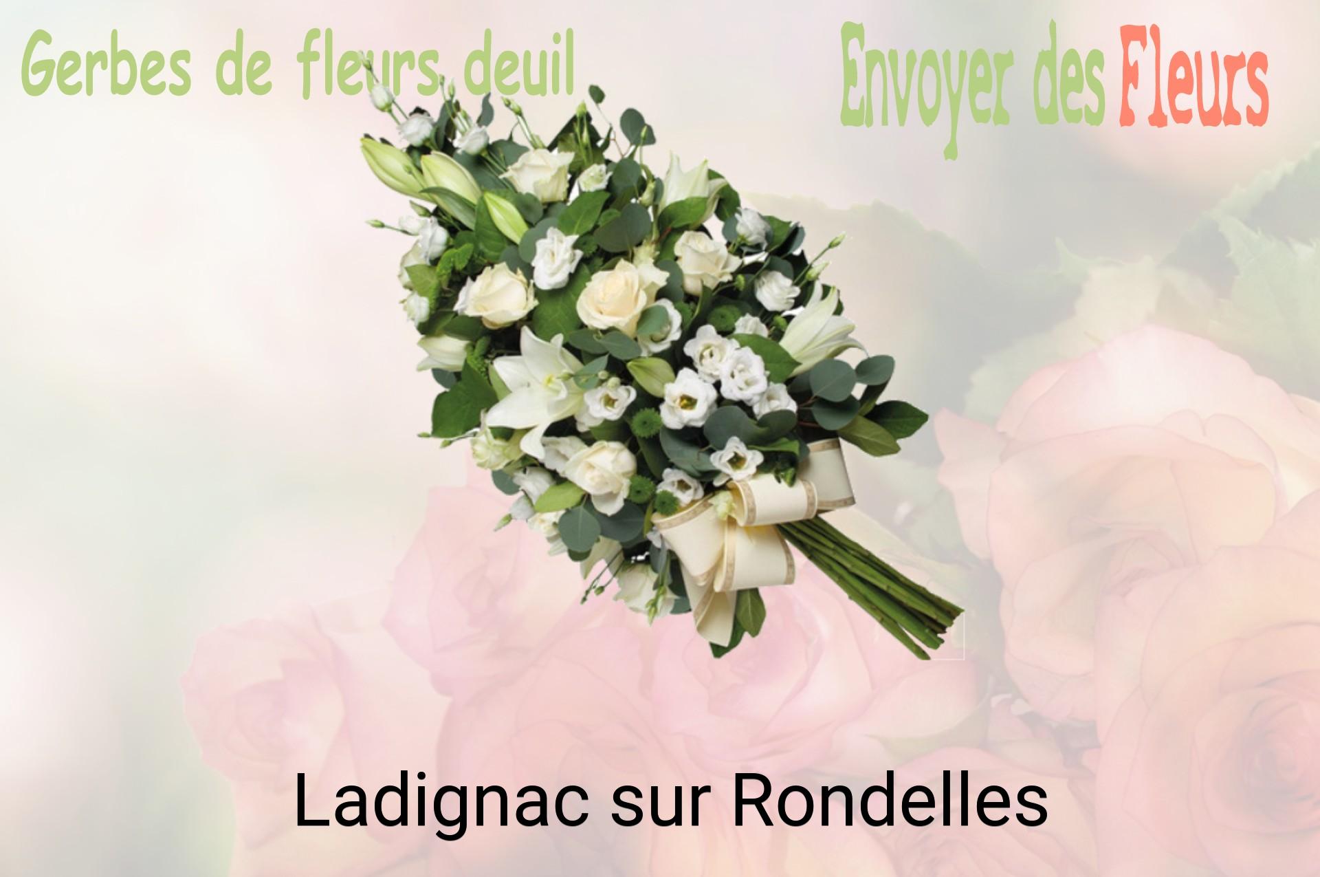 Gerbe de fleurs de deuil livrée à Ladignac-sur-Rondelles